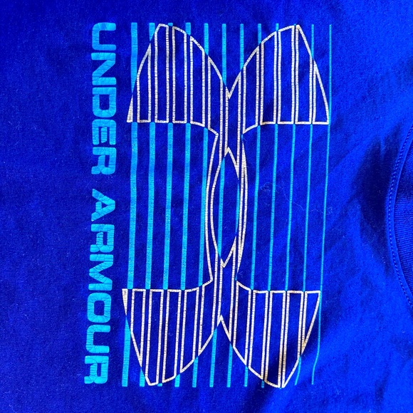 Blue Under Armour Heatgear Long Sleeve Tee - Picture 2 of 6